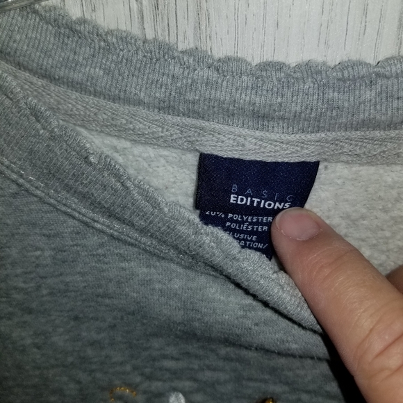 Vintage Basic Editions Gray Autumn Applique Sweatshirt - Picture 2 of 6